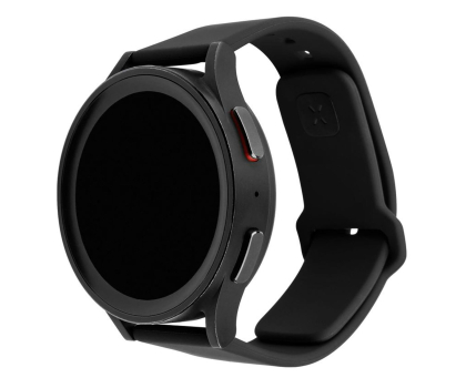 Pasek i akcesoria do zegarków FIXED Silicone Sporty Strap Set do Smartwatch (20mm) black
